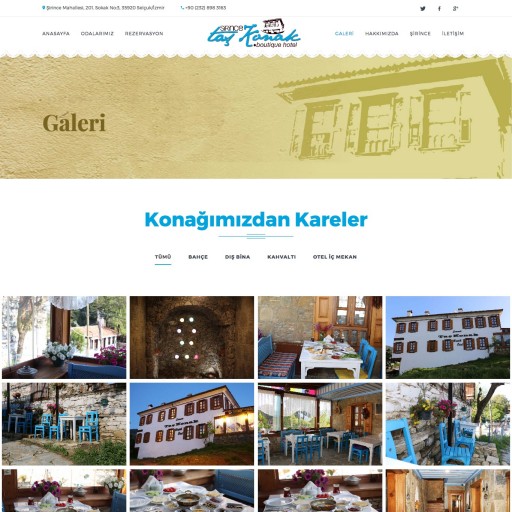 Şirince Taş Konak / Online Rezervasyon Projesi