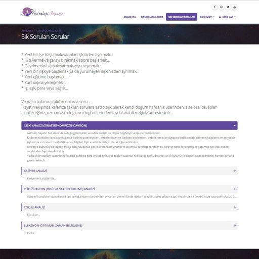 Astroloji Servisi Danışmanlık Projesi