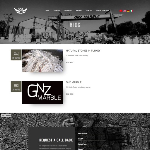 GNZ Marble Kurumsal Web Sitesi