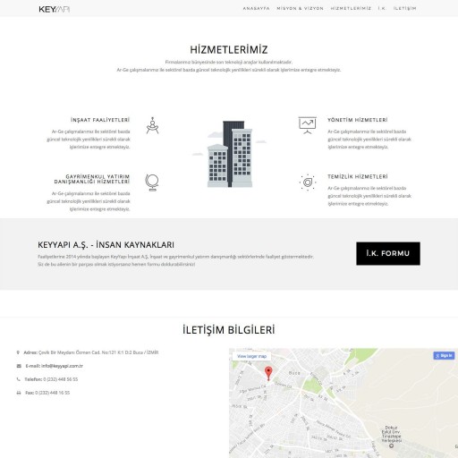 KeyYapı A.Ş. Kurumsal Web Sitesi