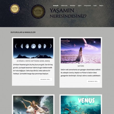 Astroizmir.com Kurumsal Web Sitesi
