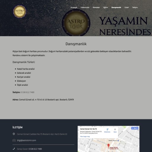 Astroizmir.com Kurumsal Web Sitesi