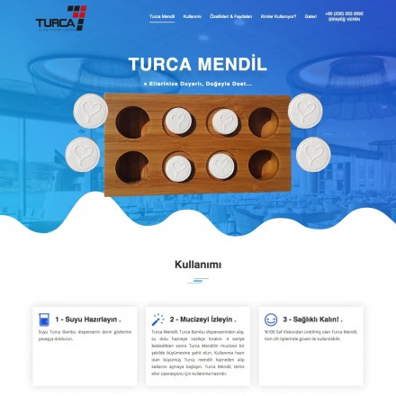 Turca Mendil Landing Page Tasarımı