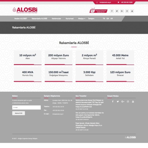 Aliağa Organize Sanayi Kurumsal Web Sitesi