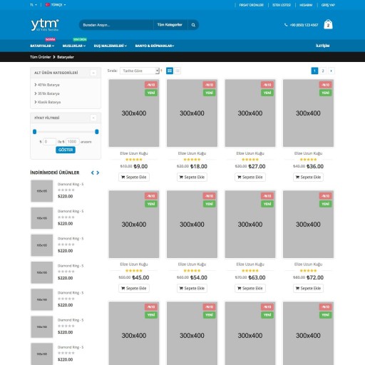 YTM E-Ticaret Portalı