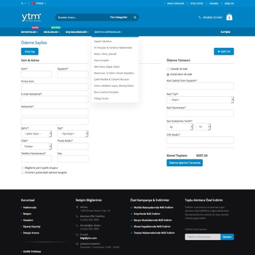 YTM E-Ticaret Portalı