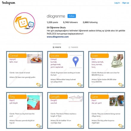 Dil Öğrenme Okulu Instagram