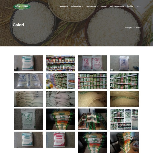 Gönlügür Gıda Uluslararası Kurumsal Websitesi