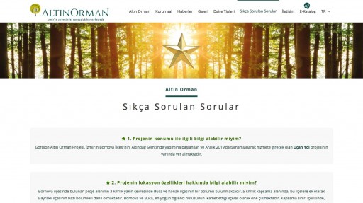 Altın Orman Kurumsal Websitesi