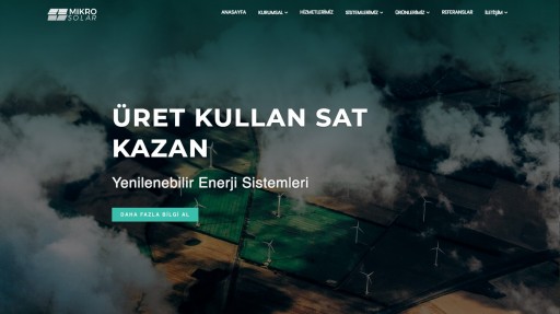 Mikro Solar A.Ş. Kurumsal Websitesi