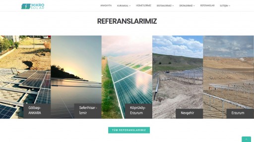 Mikro Solar A.Ş. Kurumsal Websitesi