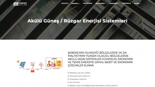 Mikro Solar A.Ş. Kurumsal Websitesi