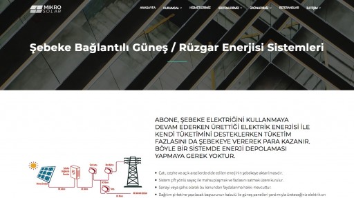 Mikro Solar A.Ş. Kurumsal Websitesi