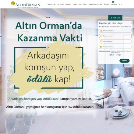 Altın Orman Kurumsal Websitesi