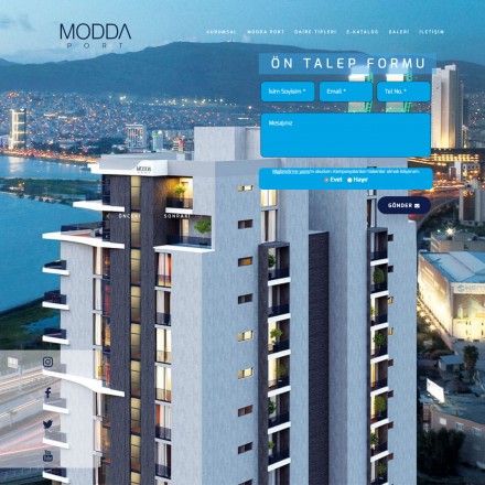 Modda Port İnşaat Projesi Websitesi