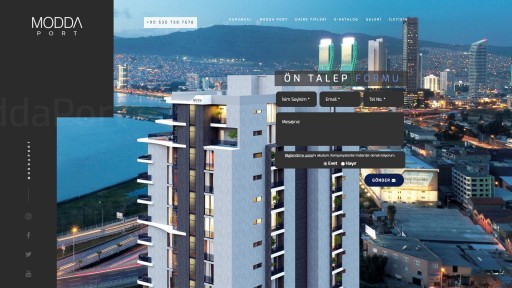 Modda Port İnşaat Projesi Websitesi