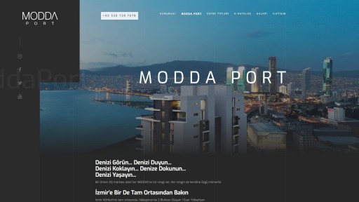 Modda Port İnşaat Projesi Websitesi