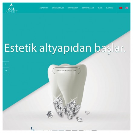 Alma-Dent Kurumsal Websitesi